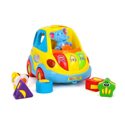Музыкальная машинка-сортер Hola Toys Умный автобус (896)