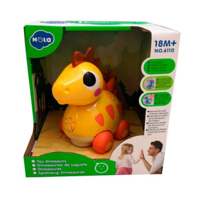 Музыкальная игрушка Hola Toys Стегозавр (6110D)
