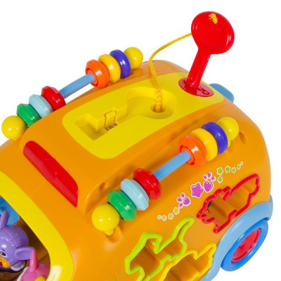 Музыкальный автобус-сортер Hola Toys со зверятами (988)