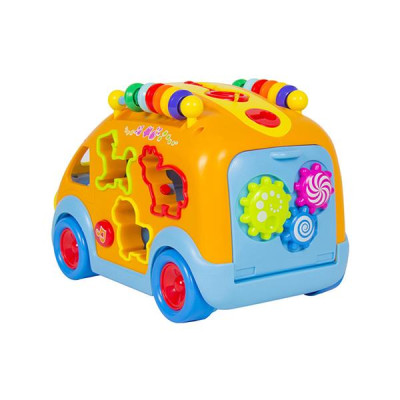 Музыкальный автобус-сортер Hola Toys со зверятами (988)