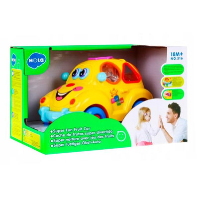 Музыкальная машинка-сортер Hola Toys Фрукты и фигуры (516) Музыкальная машинка-сортер Hola Toys Фрукты и фигуры (516)