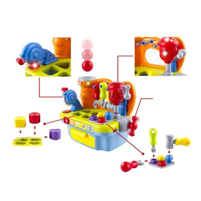Музыкальный игровой набор Hola Toys Столик с инструментами (907) Музыкальный игровой набор Hola Toys Столик с инструментами (907)