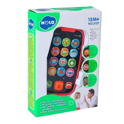 Музыкальная игрушка Hola Toys Мой первый смартфон розовый (A3127-pink) Музыкальная игрушка Hola Toys Мой первый смартфон розовый (A3127-pink)