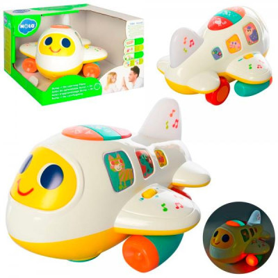 Музыкальная развивающая игрушка Hola Toys Самолетик (6103)