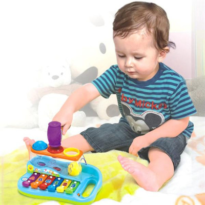 Музыкальная игрушка Hola Toys Ксилофон-стучалка с шариками (856) Музыкальная игрушка Hola Toys Ксилофон-стучалка с шариками (856)