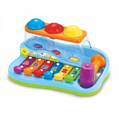 Музыкальная игрушка Hola Toys Ксилофон-стучалка с шариками (A856)