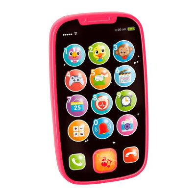 Музыкальная игрушка Hola Toys Мой первый смартфон розовый (A3127-pink)