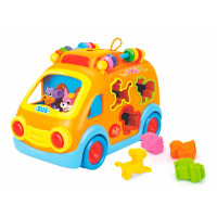 Музыкальный автобус-сортер Hola Toys со зверятами (988) Музыкальный автобус-сортер Hola Toys со зверятами (988)