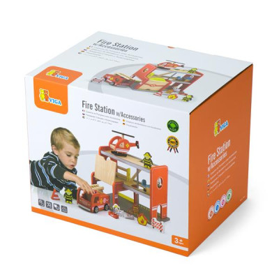 Пожарная станция Viga Toys деревянный (A50828)