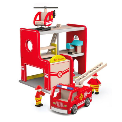 Пожарная станция Viga Toys деревянный (A50828) Пожарная станция Viga Toys деревянный (A50828)