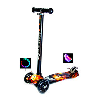 Детский самокат Scooter Battle cветящиеся колеса от 3-х лет (EB635432142)