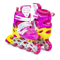 Ролики детские раздвижные Boom Power (34-37) Pink (EN1287487065Y)