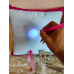 Подушка - рисовашка Именная с надписью / Набор для рисования светом