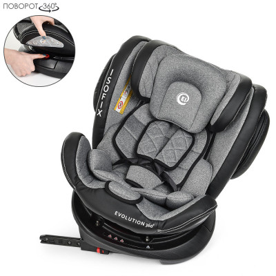 Автокресло El Camino ISOFIX EVOLUTION 360° Royal Gray (al-1045-3) Автокресло El Camino ISOFIX EVOLUTION 360° Royal Gray (al-1045-3)