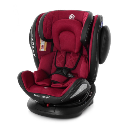 Автокресло El Camino ISOFIX EVOLUTION 360° Royal Red (al-1045-1) Автокресло El Camino ISOFIX EVOLUTION 360° Royal Red (al-1045-1)