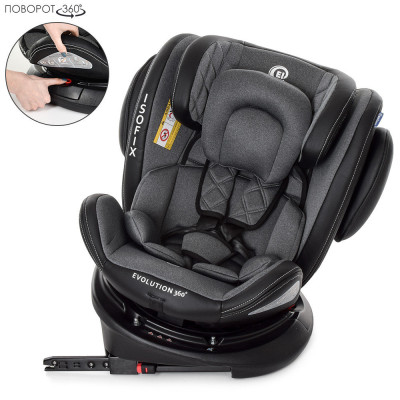 Автокресло El Camino ISOFIX EVOLUTION 360° Royal Dark Gray (al-1045-2) Автокресло El Camino ISOFIX EVOLUTION 360° Royal Dark Gray (al-1045-2)