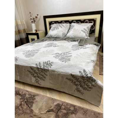 Комплект постельного белья Soft двуспальный растения 180х220 см 