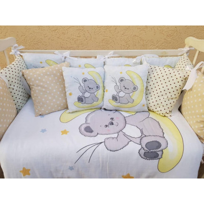 Детское постельное бельё в кроватку ТМ Bonna Принт с подушками (al-002) 