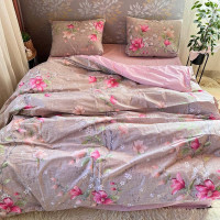 Комплект постільної білизни Soft двоспальний 180х220 см квіти Магнолія