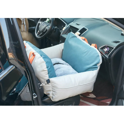 Автомобильное кресло для собак Volso 63х48х45 см со съемным чехлом и двухсторонней подушкой Автомобильное кресло для собак Volso 63х48х45 см со съемным чехлом и двухсторонней подушкой