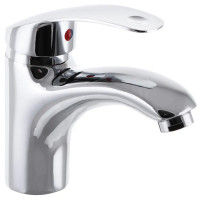 Смеситель для умывальника CHAMPION низкий латунь литой излив хром (CH0046)
