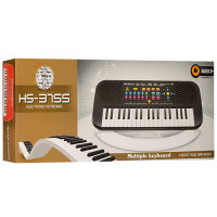 Детское пианино синтезатор Bambi KeyBoard с микрофоном Black (HS3755A) Детское пианино синтезатор Bambi KeyBoard с микрофоном Black (HS3755A)