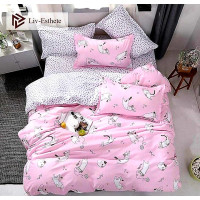 Комплект постельного белья Донна Race Cats Pink евро (DR-103xa)