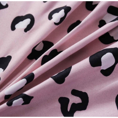 Комплект постельного белья Донна Race Leopard pink евро (DR-32xa)