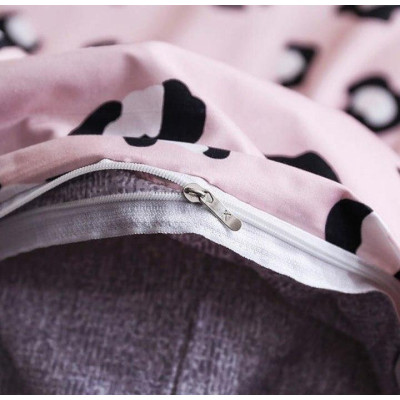 Комплект постельного белья Донна Race Leopard pink евро (DR-32xa)