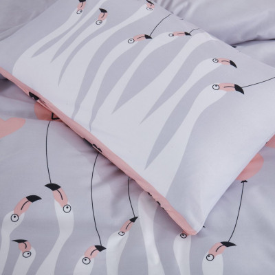 Постельный комплект белья Донна Race Flamingo Love евро (DR-7xa)