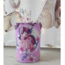 Корзина для игрушек, белья из текстиля MasterWood для девочки 60х35см My little pony с паралоновой вставкой
