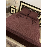 Комплект постельного белья Soft двуспальный 180х220 см Карат коричневый Комплект постельного белья Soft двуспальный 180х220 см Карат коричневый
