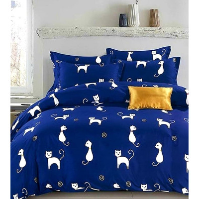 Комплект постельного белья Донна Race Cats Blue евро (DR-101xa)
