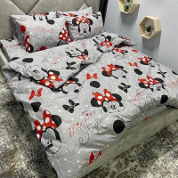Комплект постельного белья Soft полуторный 150х215 см Минни Маус Серый Комплект постельного белья Soft полуторный 150х215 см Минни Маус Серый