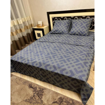 Комплект постільної білизни Soft двоспальний 180х220 см Ромби