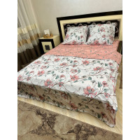 Постельное белье Soft двуспальное 180×220 см с цветочным рисунком Постельное белье Soft двуспальное 180×220 см с цветочным рисунком