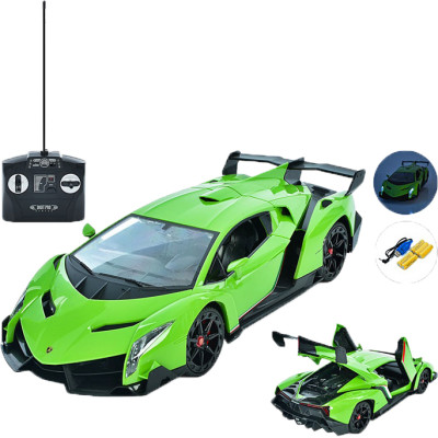 Машинка на радиоуправлении Lamborghini Veneno зеленая KT Машинка на радиоуправлении Lamborghini Veneno зеленая KT