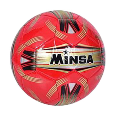 Мяч футбольный Minsa №5 полиуретан красный (KTMS3685)