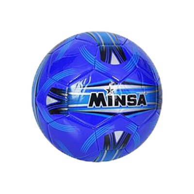 Мяч футбольный Minsa №5 полиуретан синий (KTMS3685)