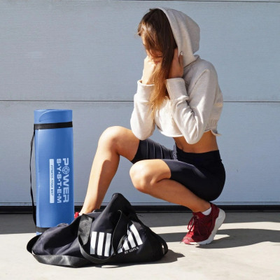 Коврик для йоги и фитнеса Power System 180см Fitness-Yoga Mat Blue