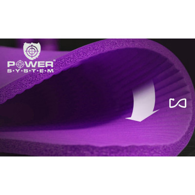 Коврик для йоги и фитнеса Power System 180см Fitness-Yoga Mat Purple Коврик для йоги и фитнеса Power System 180см Fitness-Yoga Mat Purple