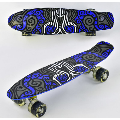 Скейт пенни борд Best Board колёса светятся от 5 лет (al-6510)