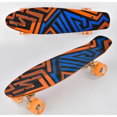 Скейт пенни борд Best Board колёса светятся от 5 лет (al-7620)