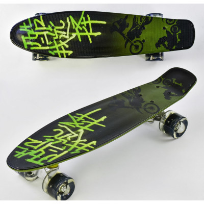 Скейт пенни борд Best Board колёса светятся от 5 лет (al-9160)