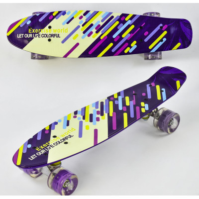 Скейт пенни борд Best Board колёса светятся от 5 лет (al-9797)