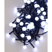 Светодиодная гирлянда Шарики 10 мм 100LED 6м Белый (1312-03) Светодиодная гирлянда Шарики 10 мм 100LED 6м Белый (1312-03)