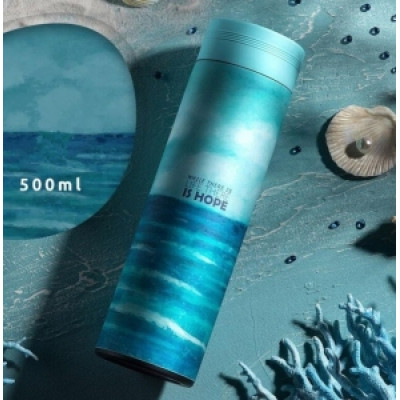 Термос Mercury 500мл с ситечком Голубой (F123996) Термос Mercury 500мл с ситечком Голубой (F123996)