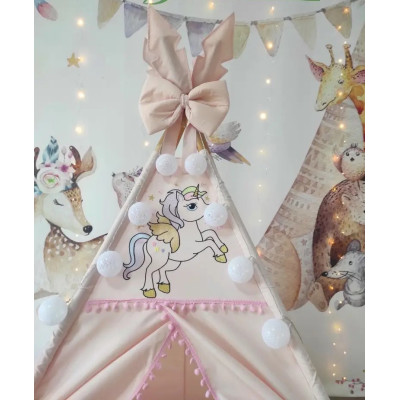 Вигвам для девочки Единорог Unicorn на розовом БОН БОН 180 см Вигвам для девочки Единорог Unicorn на розовом БОН БОН 180 см