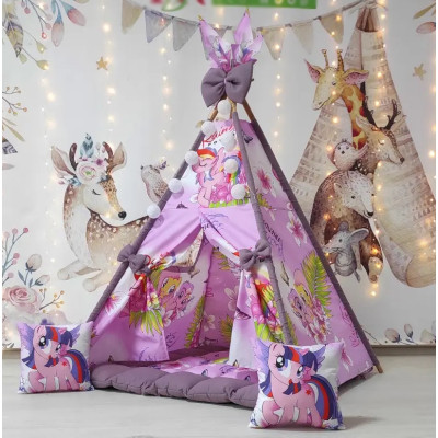 Детский вигвам палатка домик для девочек БОН БОН My little pony 180 см Детский вигвам палатка домик для девочек БОН БОН My little pony 180 см