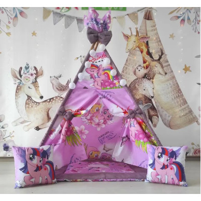 Детский вигвам палатка домик My little pony 180 см Детский вигвам палатка домик My little pony 180 см